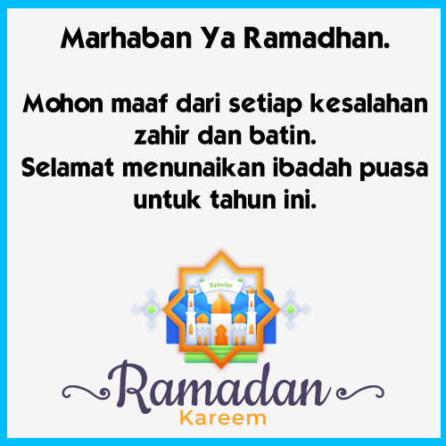 Ucapan Menyambut Ramadhan
