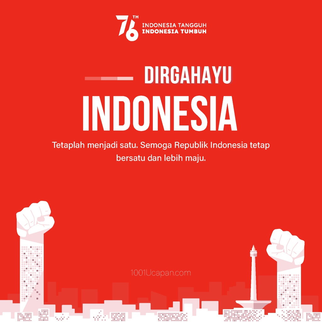 Ucapan Hari Kemerdekaan Indonesia 2021