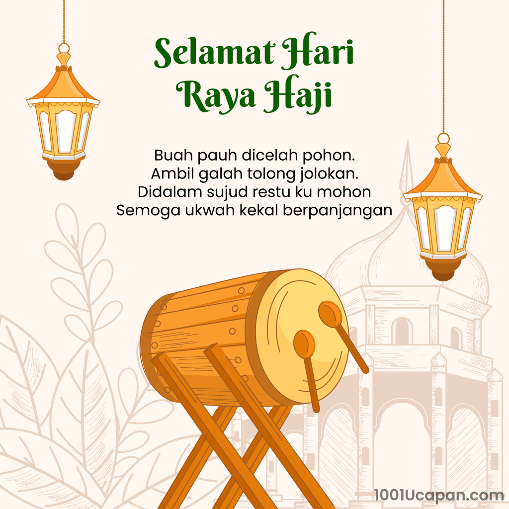30 Pantun Ucapan Selamat Hari Raya Haji / Korban / Aidiladha